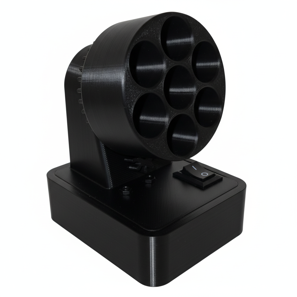 Black Multi-Lens Light Fixture